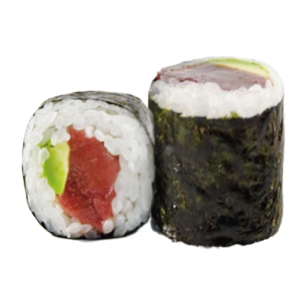 Maki atún con aguacate (4u)